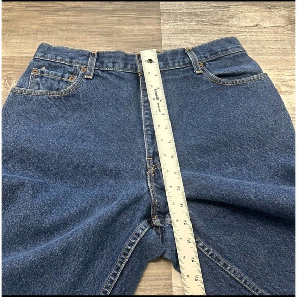 Vintage Levis 550 Red Tab Blue Womens 14 Slim Fit Straight Denim Jeans 31" Waist - Picture 5 of 10